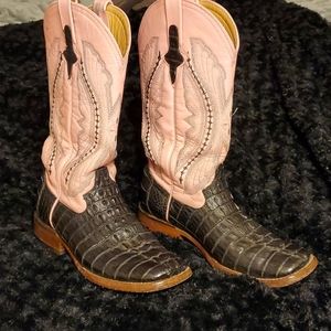 Alligator boots